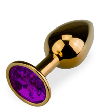Load image into Gallery viewer, Rosebud gold butt plug size S 50 g