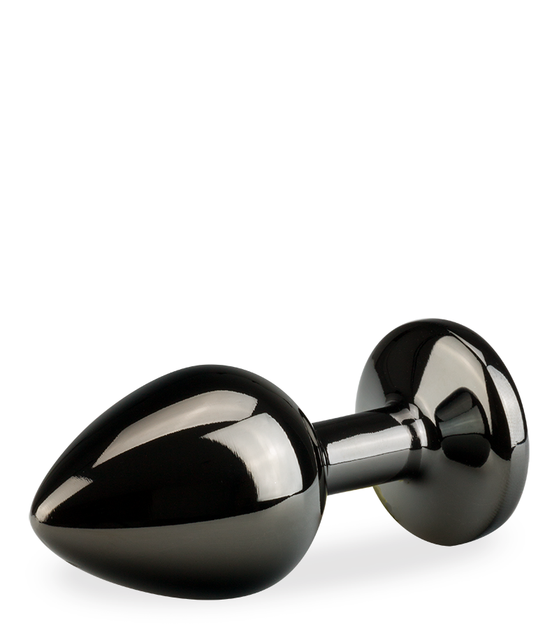 Rosebud gunmetal butt plug size M 88g - 6 colours