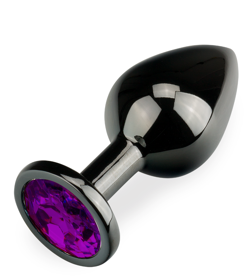 Rosebud gunmetal butt plug size M 88g - 6 colours