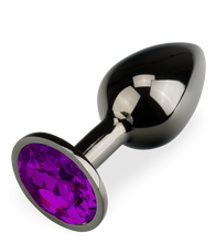 Load image into Gallery viewer, Rosebud gunmetal butt plug size S 50g