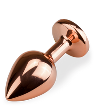 Load image into Gallery viewer, Rosebud rose gold butt plug size M 88g - 6 colours