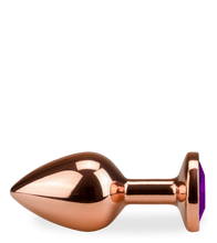 Load image into Gallery viewer, Rosebud rose gold butt plug size M 88g - 6 colours