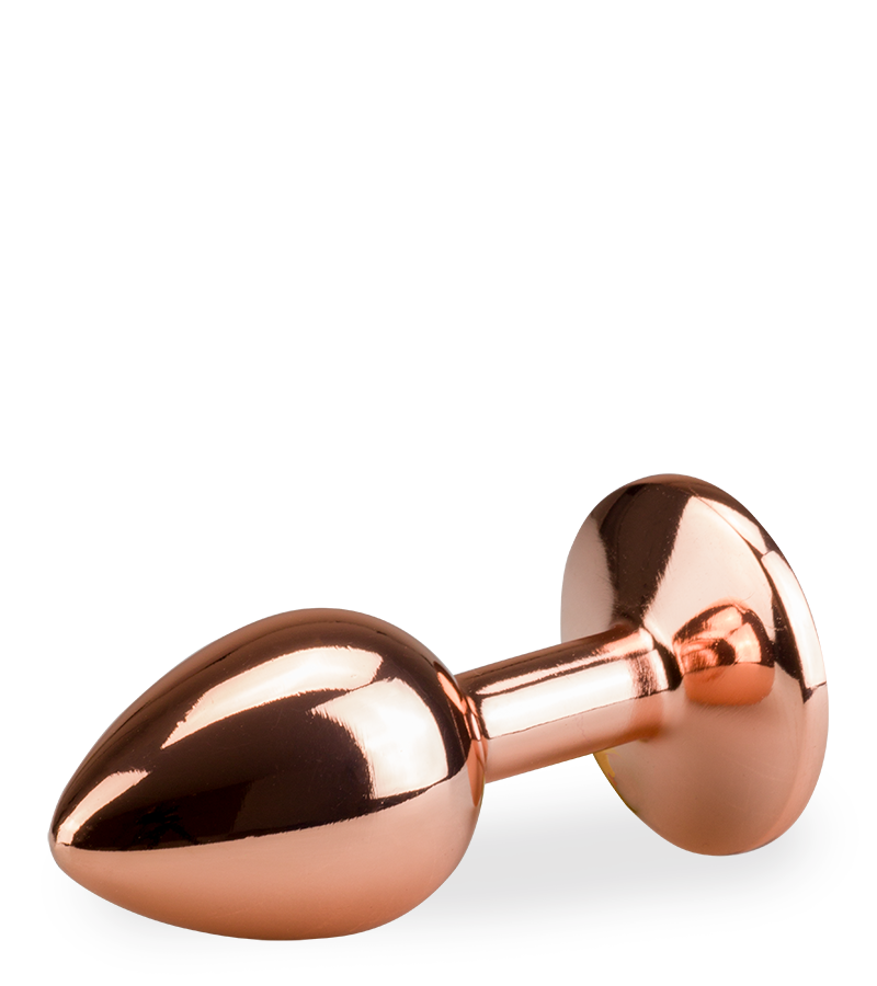 Rosebud rose gold butt plug size S 50g