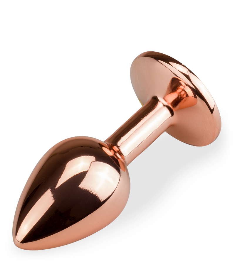 Rosebud rose gold butt plug size S 50g
