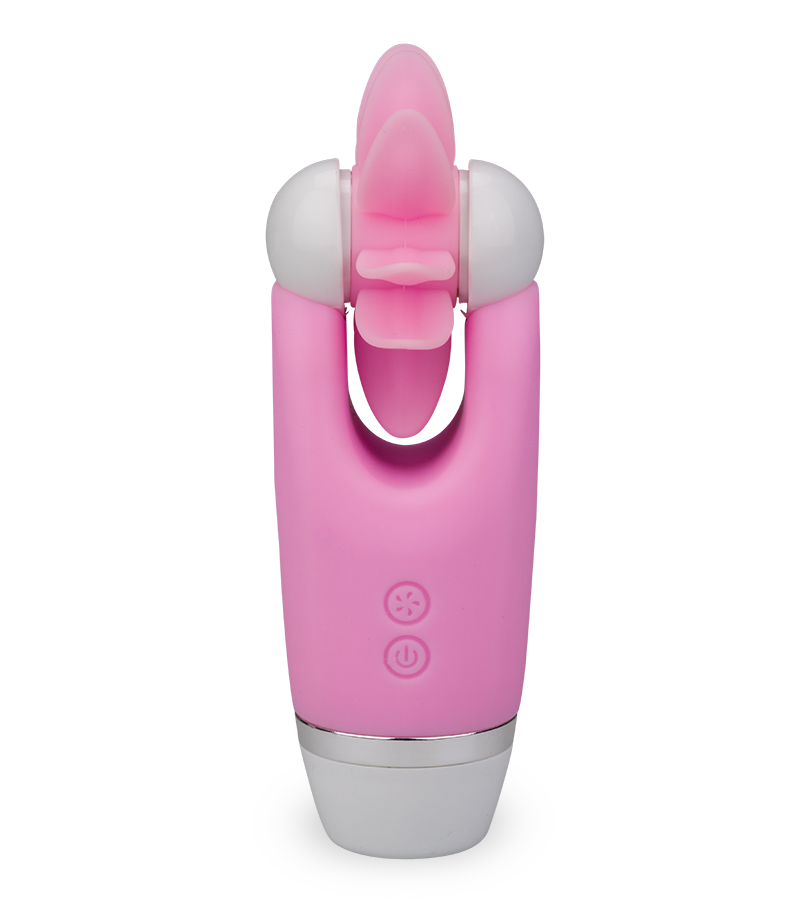 Rotating tongues clit stimulator