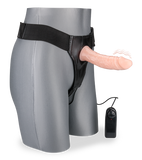 Sacha vibrating hollow strap on