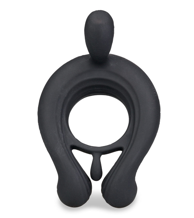 Saturn vibrating clit-stimulating cock ring