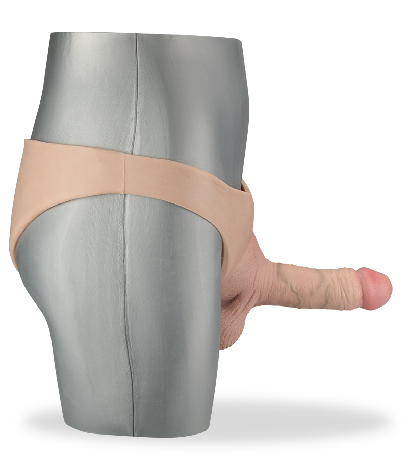 Sean second skin strap-on dildo wide and hollow