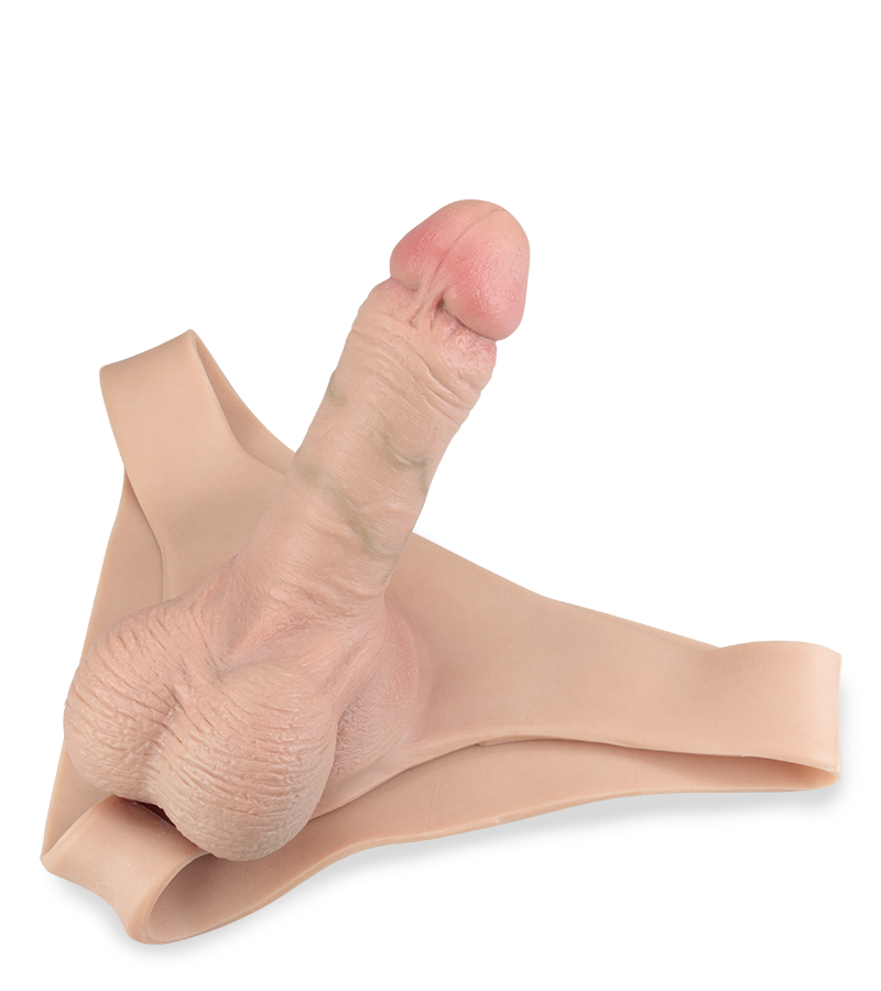 Sean second skin strap-on dildo wide and hollow