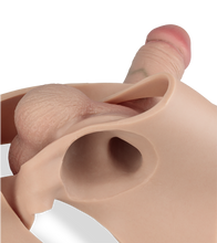 Load image into Gallery viewer, Sean second skin strap-on dildo wide and hollow