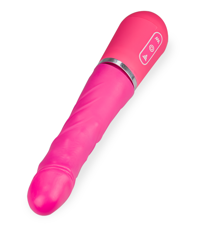 Sensitive touch vibrating and thrusting vibrator