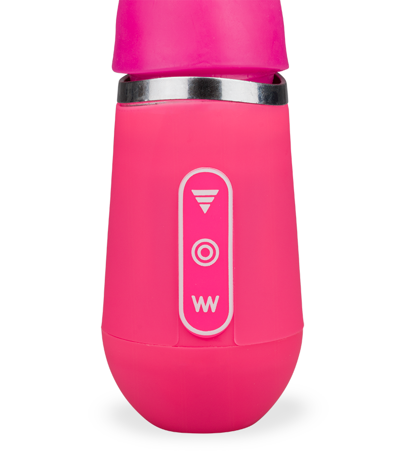 Sensitive touch vibrating and thrusting vibrator