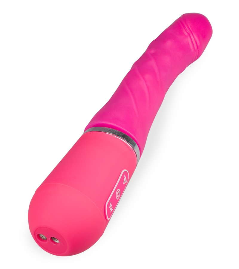 Sensitive touch vibrating and thrusting vibrator