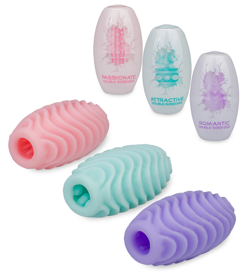 Set of 3 egg masturbators Size S