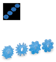 Load image into Gallery viewer, Set of 4 Lumino glow-in-the-dark cock rings