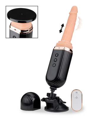 Sex machine for suction-cup dildos and vibrating dildos 7.00 inches