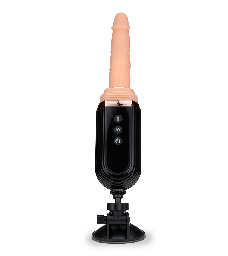 Sex machine for suction-cup dildos and vibrating dildos 7.00 inches