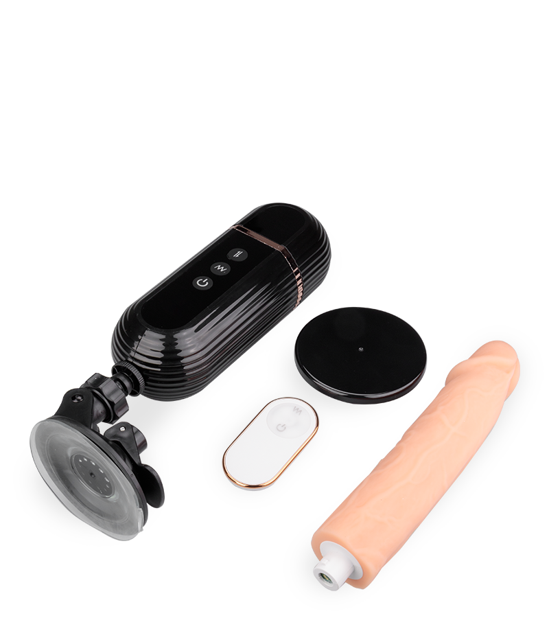 Sex machine for suction-cup dildos and vibrating dildos 7.00 inches