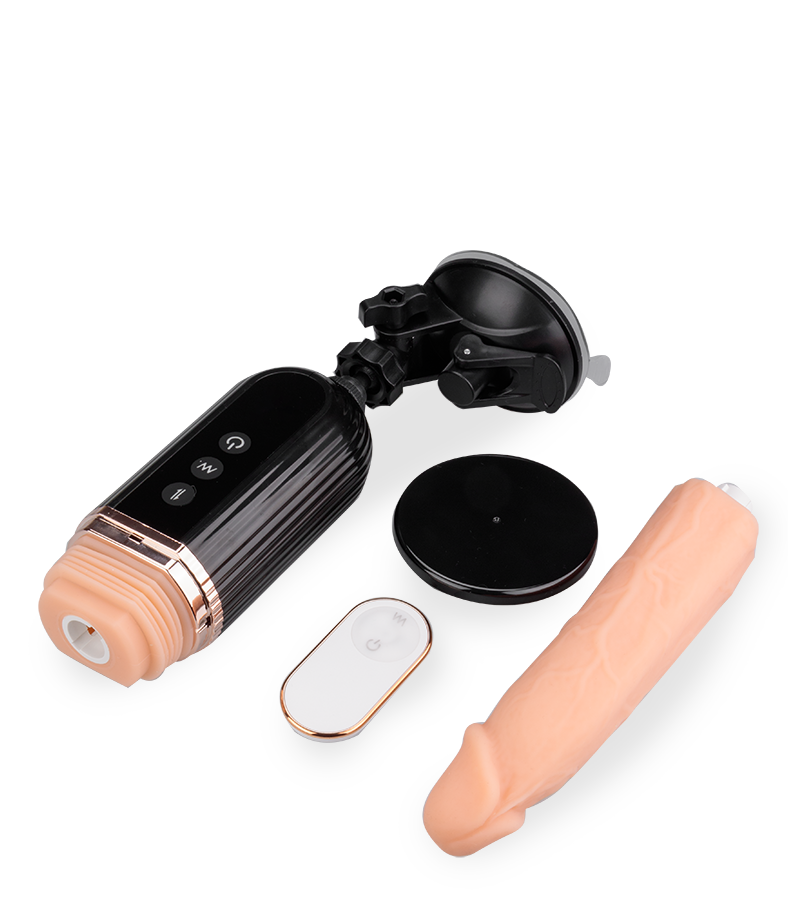 Sex machine for suction-cup dildos and vibrating dildos 7.00 inches