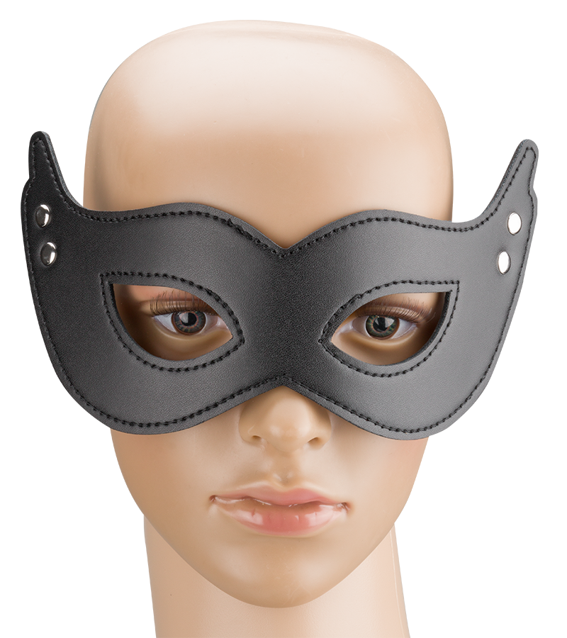 Sexy faux leather domino mask
