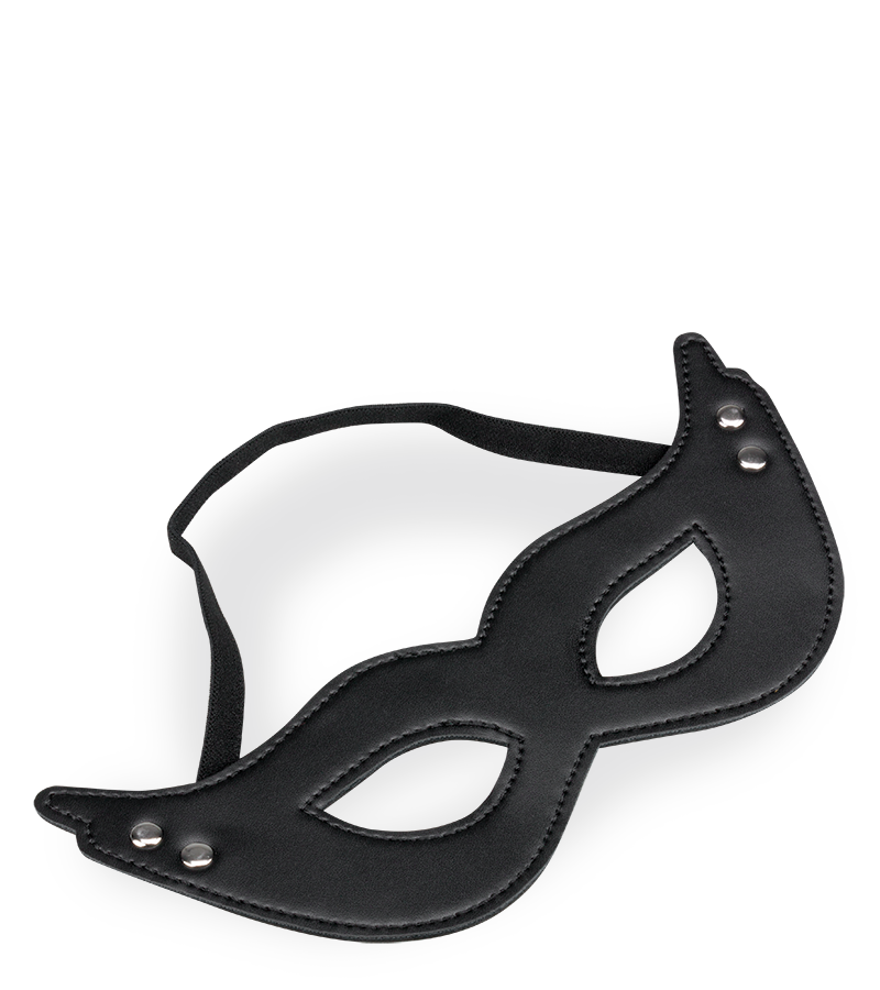 Sexy faux leather domino mask