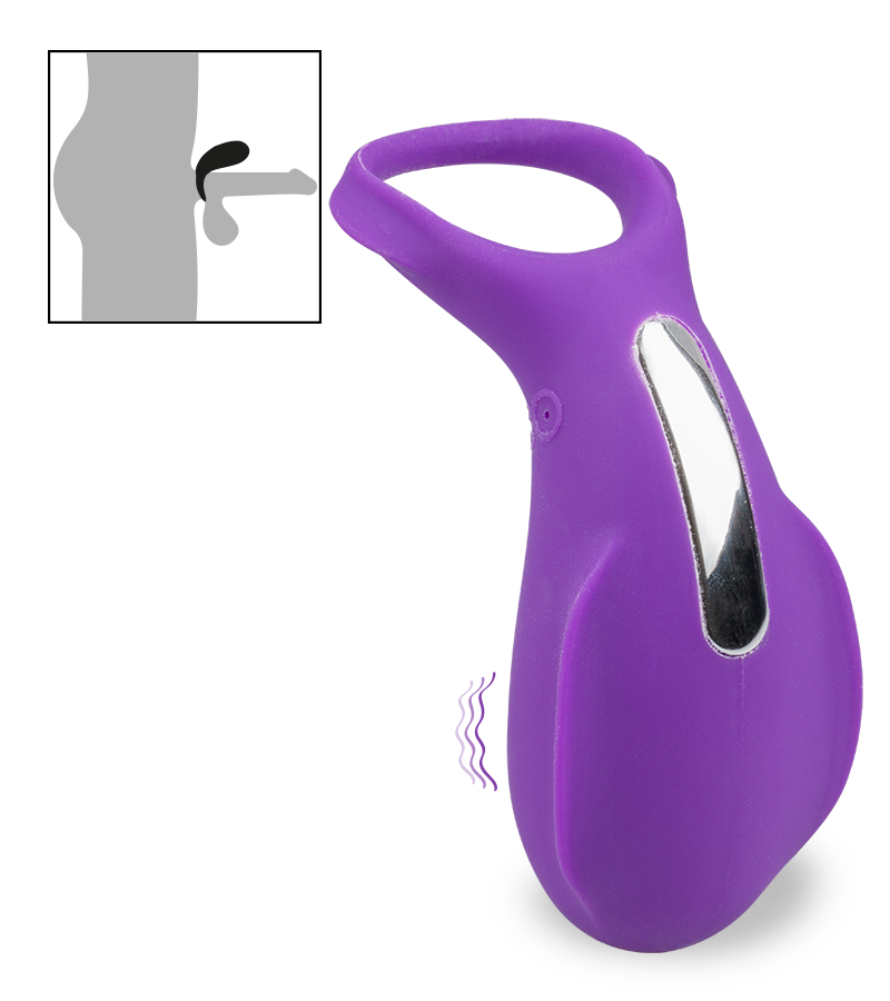 Shelly vibrating cock ring