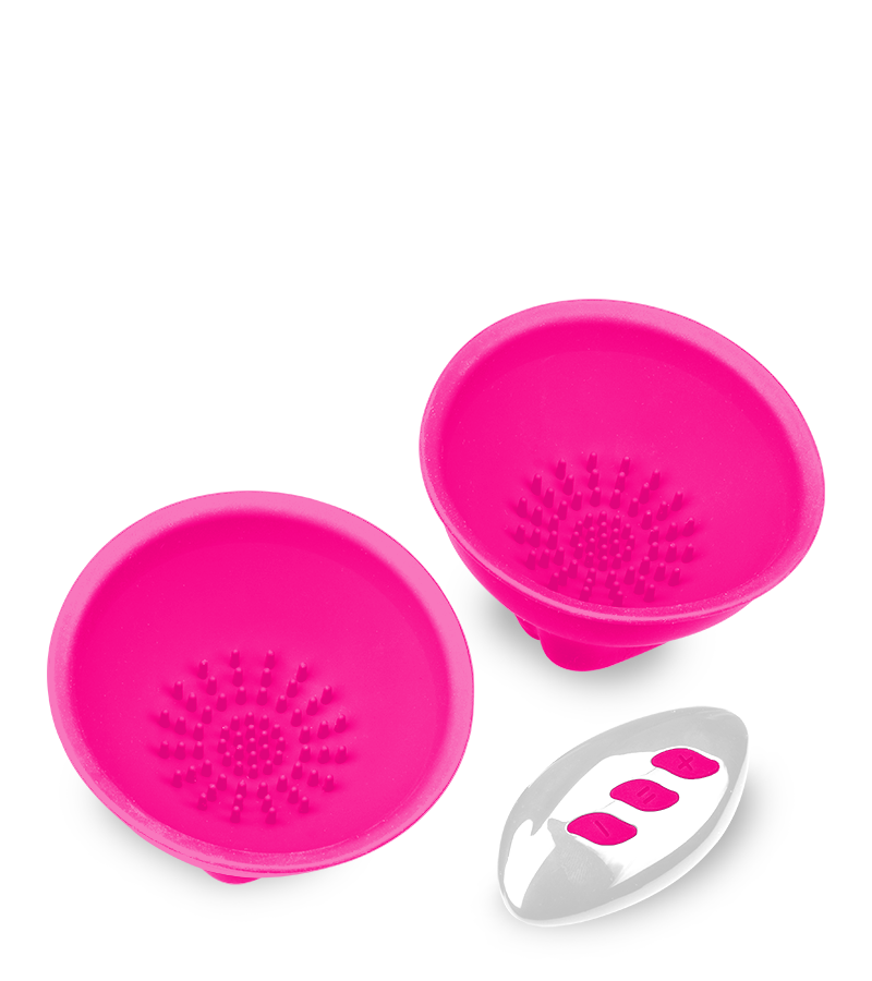 Sila remote controlled vibrating breast stimulator