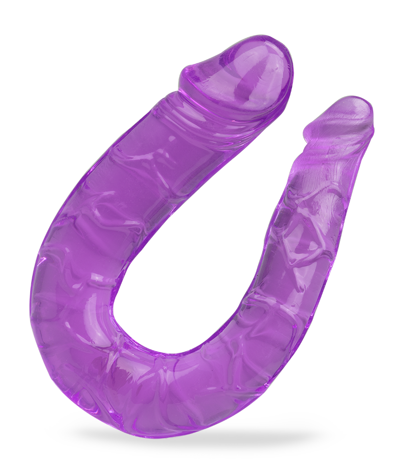 Silicone double penetration dildo