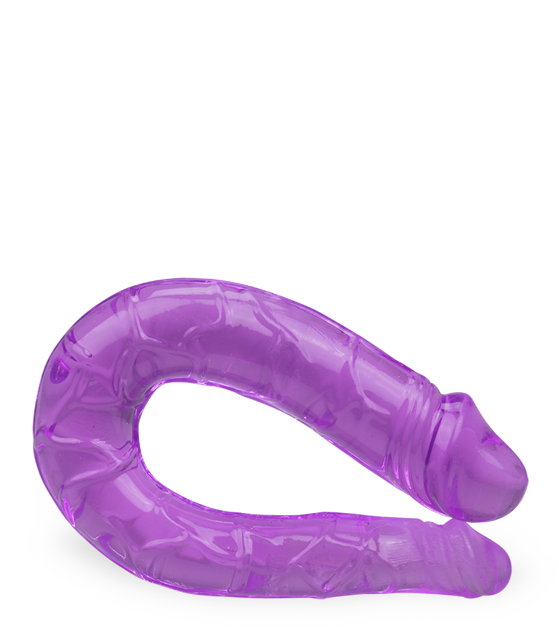 Silicone double penetration dildo