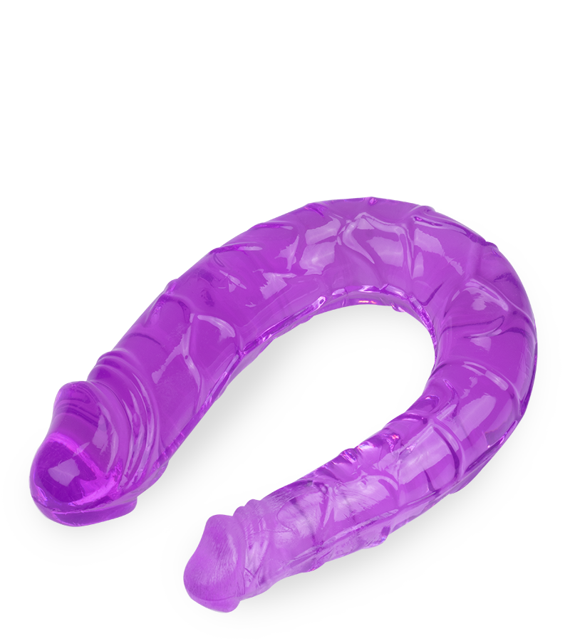 Silicone double penetration dildo