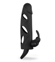 Load image into Gallery viewer, Silicone rabbit vibrator penis sleeve