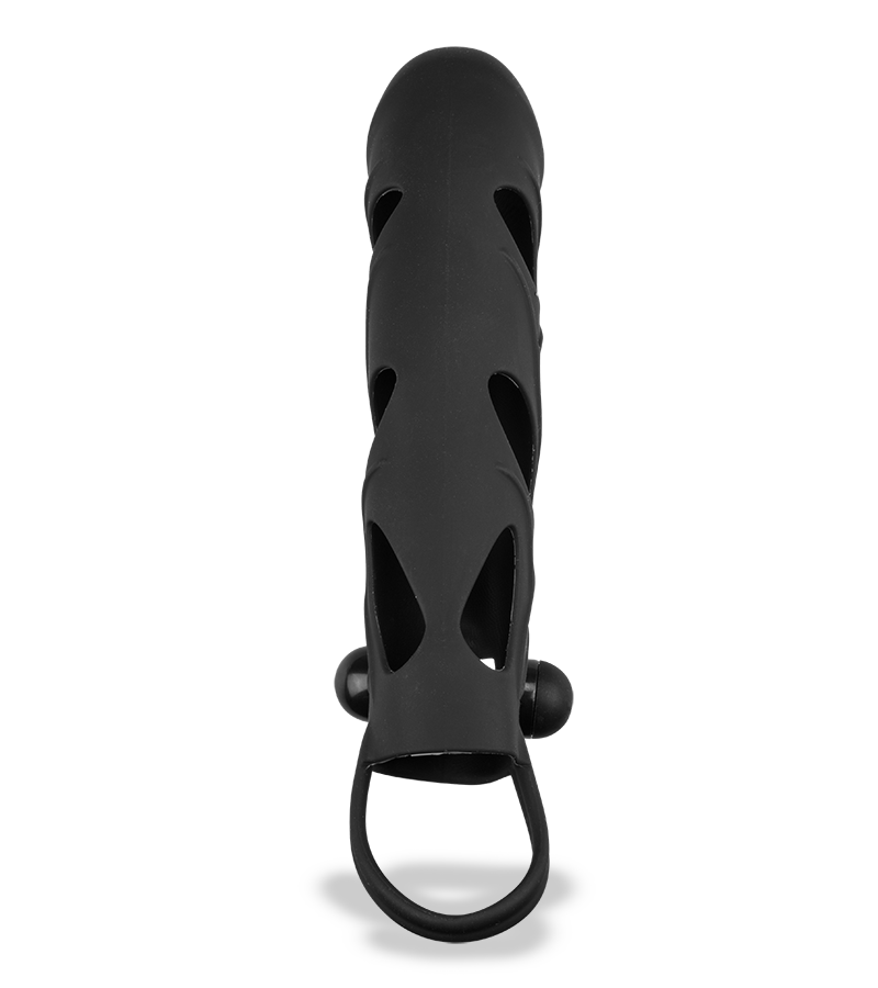 Silicone rabbit vibrator penis sleeve