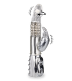 Silver Pleasure rotating rabbit vibrator