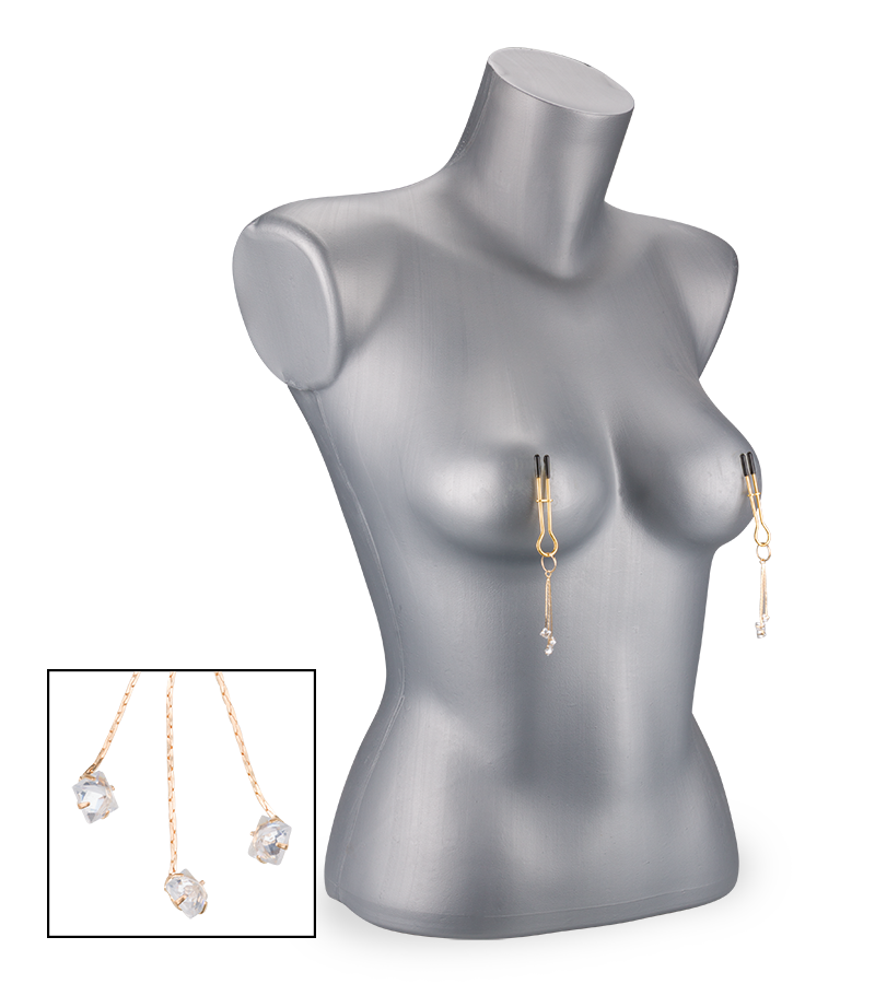 Sirius rhinestone nipple clamps
