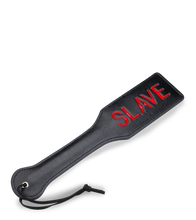 Load image into Gallery viewer, Slave faux leather BDSM paddle