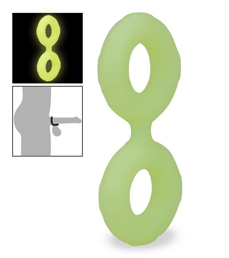 Sloom glow-in-the-dark silicone cock ring