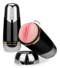 Load image into Gallery viewer, Solstice realistic vibrating masturbator