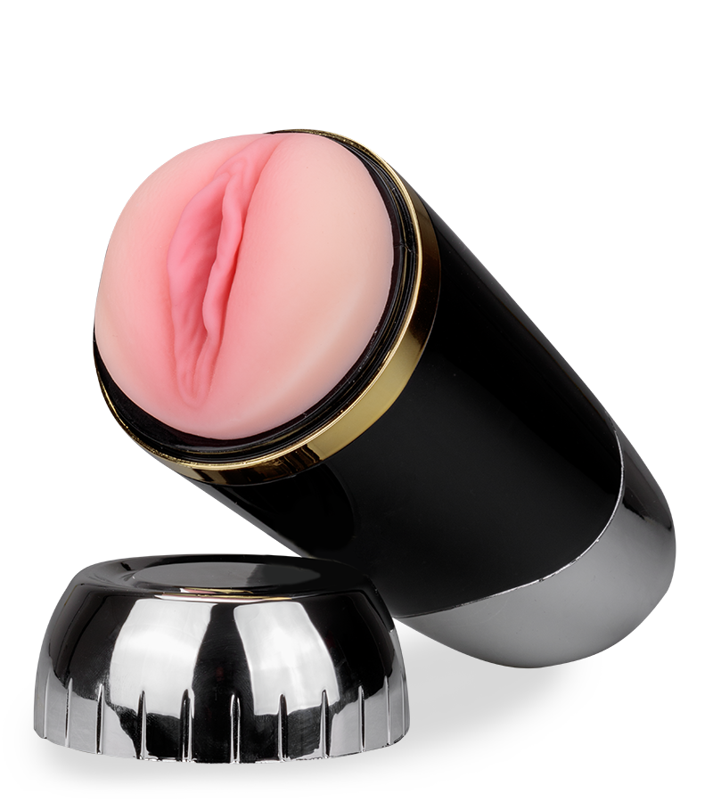 Solstice realistic vibrating masturbator