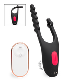 Spaceship adjustable vibrating cock ring