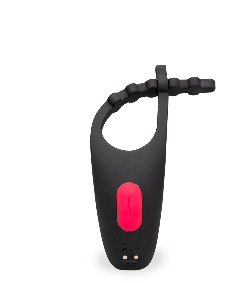 Spaceship adjustable vibrating cock ring