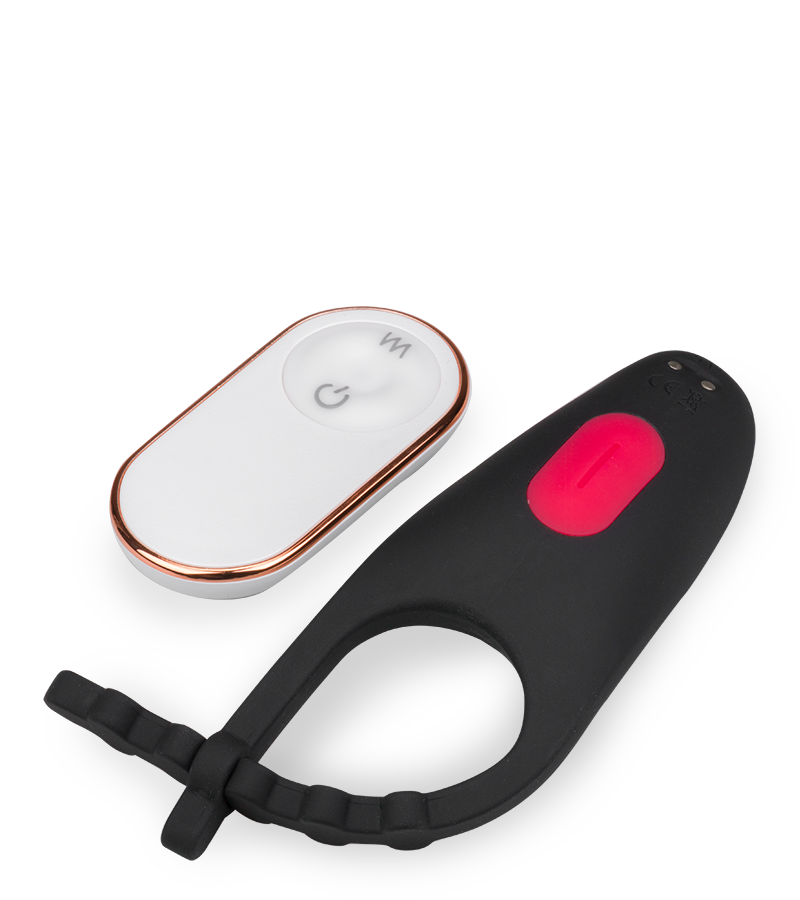 Spaceship adjustable vibrating cock ring