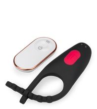 Load image into Gallery viewer, Spaceship adjustable vibrating cock ring