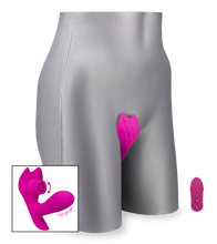 Load image into Gallery viewer, Special cunnilingus vibrating knickers with heated dildo