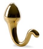 Sperm-shaped glass butt plug