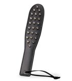 Spike faux leather paddle with metal spikes