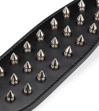 Load image into Gallery viewer, Spike faux leather paddle with metal spikes