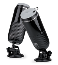 Load image into Gallery viewer, Spinny masturbator with rotating sleeve and suction-cup base