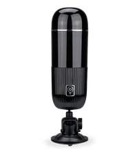 Load image into Gallery viewer, Spinny masturbator with rotating sleeve and suction-cup base
