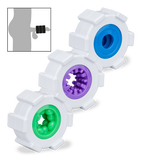 Stackable three-ring masturbator