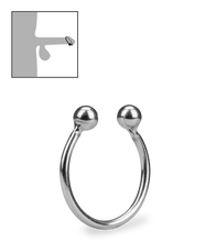 Load image into Gallery viewer, Stainless steel horseshoe cock tip ring
